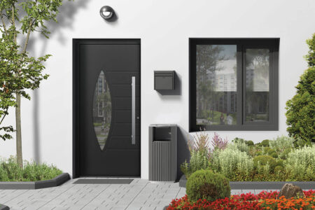 Black Front Door - Oknoplast