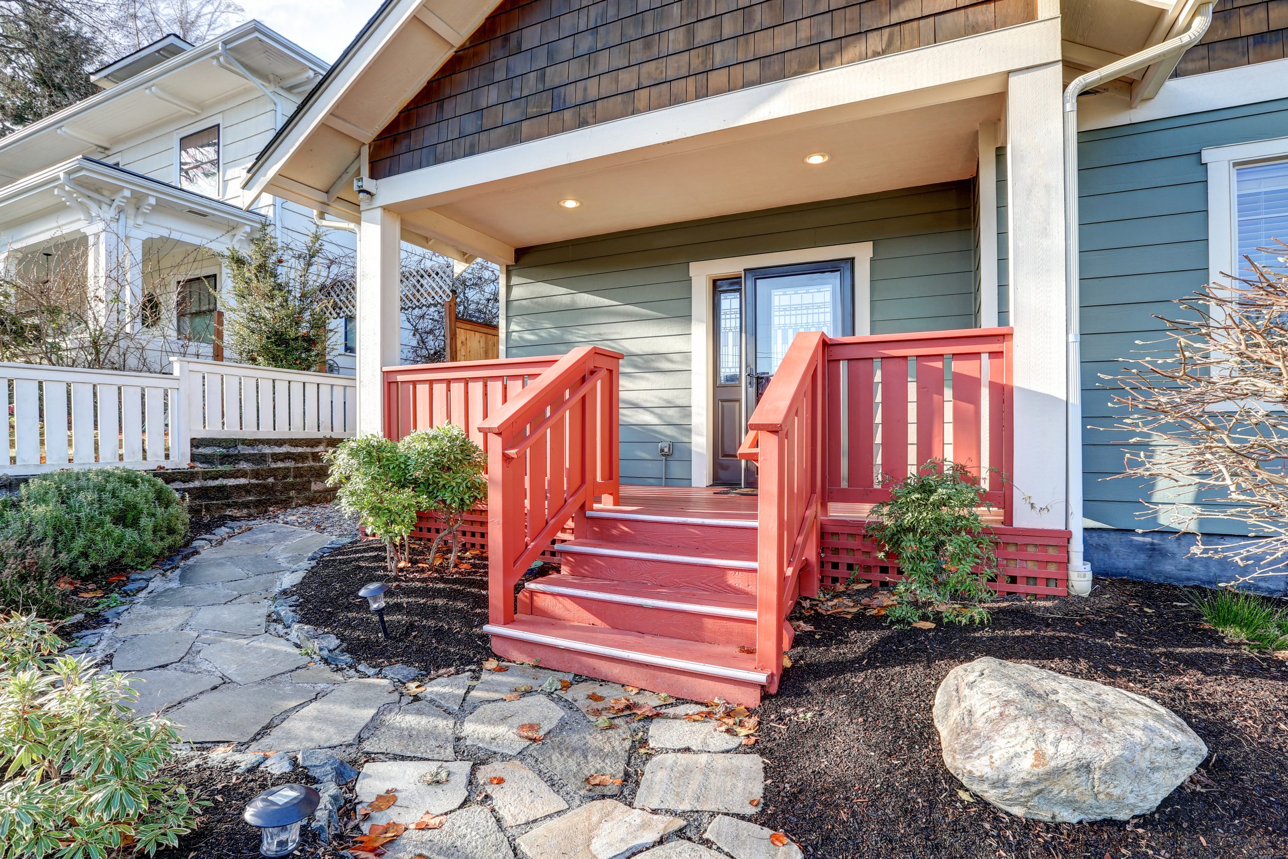 front door craftsman style home